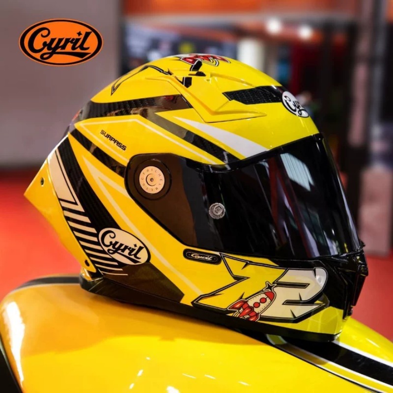 Carbon Fiber Lightweight Motorcycle Helmet - CYRIL Karbon Fiber Tam Yüz Motosiklet