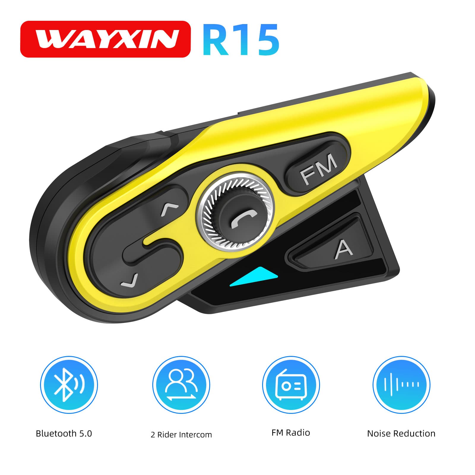 Universal Motorcycle Helmet Intercom Headset - WAYXIN R15 Motosiklet Interkom Kask Kulaklıkları