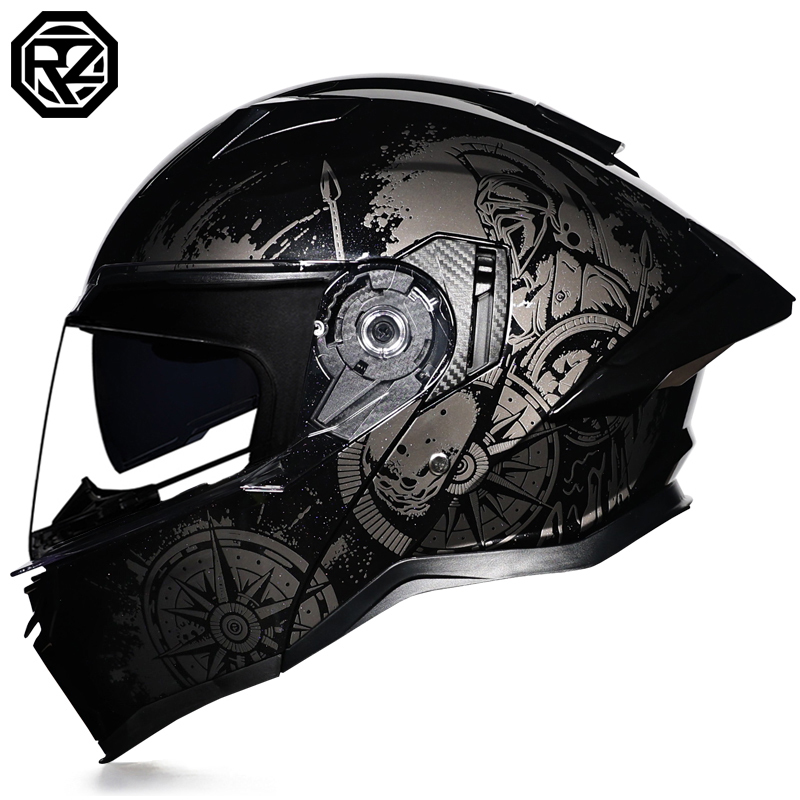 Modular Flip Up Motorcycle Helmet Dot Approved - ORZ-997 Modüler Çift Vizörlü Motosiklet Kaskı