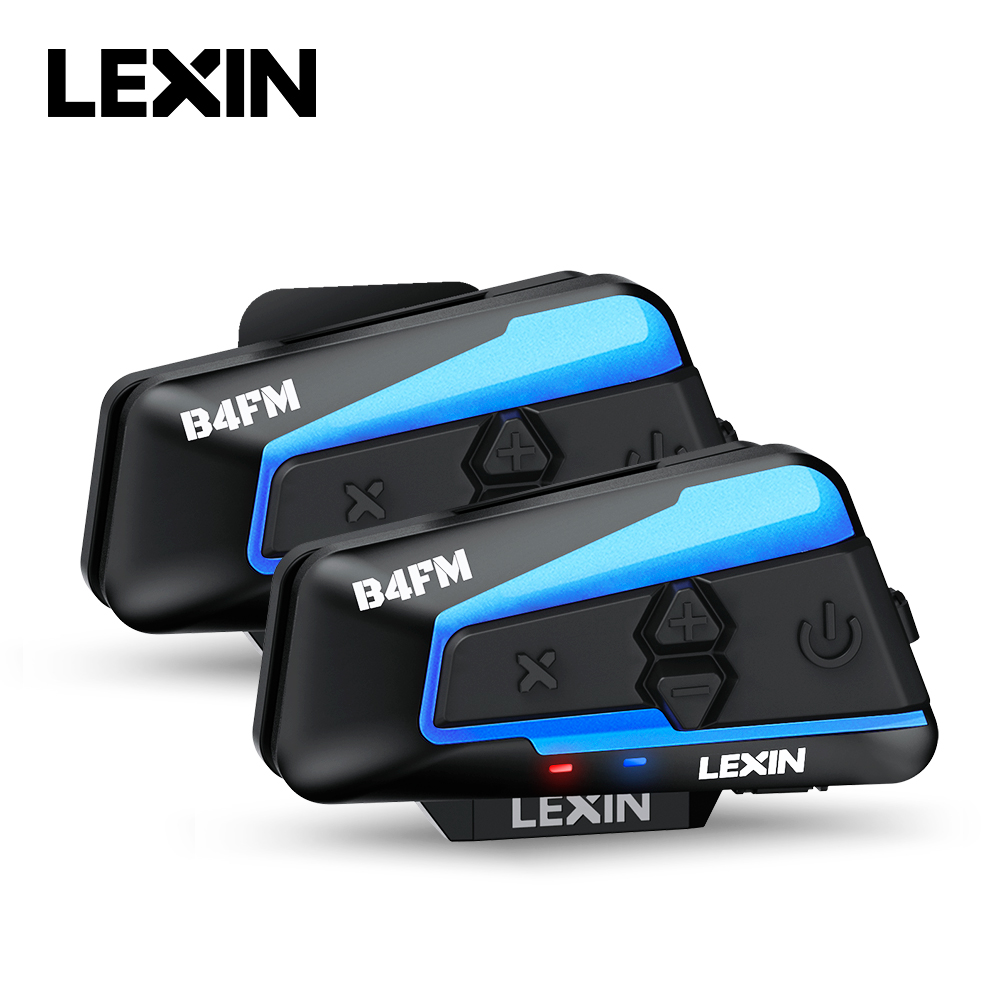 Universal Motorcycle Helmet Intercom Headset - Lexin B4FM-X Bluetooth motosiklet interkom kask
