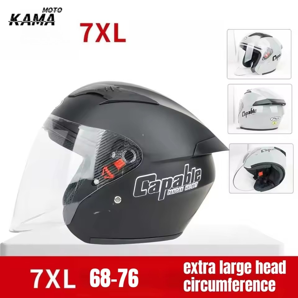 Dual Visor Motorcycle Racing Helmet - Büyük Motosiklet Kaskı erkek Ekstra Büyük