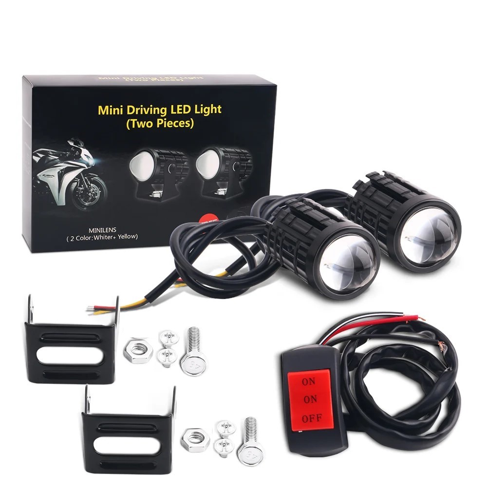 Universal Motorcycle Led Headlight Projector - Evrensel Motosiklet LED Far Projektör Lens
