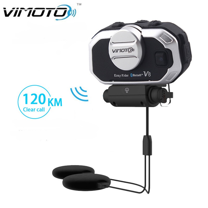 Universal Motorcycle Helmet Intercom Headset - Vimoto V8 Motosiklet Kask Kulaklık Bluetooth