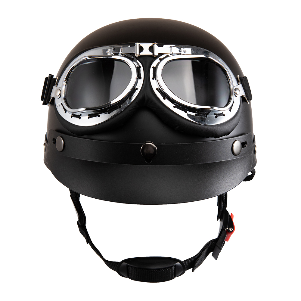 Vintage Open Face Retro Helmet - Motosiklet Kaskı Açık Yüz Retro Capacete
