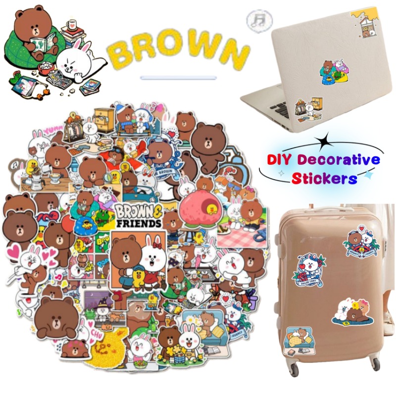 Atv Parts - LINE FRIENDS Brown Cony Sally Anime