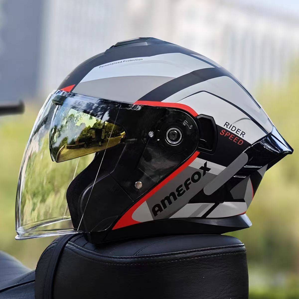 Motorcycle Helmet Inner Sun Visor Lens - Çift Vizörlü Açık Yüz Kaskı 3/4