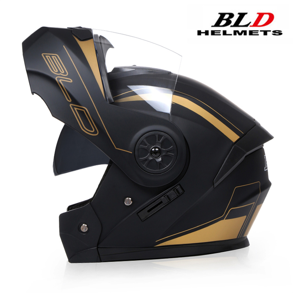 Modular Flip Up Motorcycle Helmet Dot Approved - Kişiselleştirilmiş tam yüz Casco yukarı çevirmek