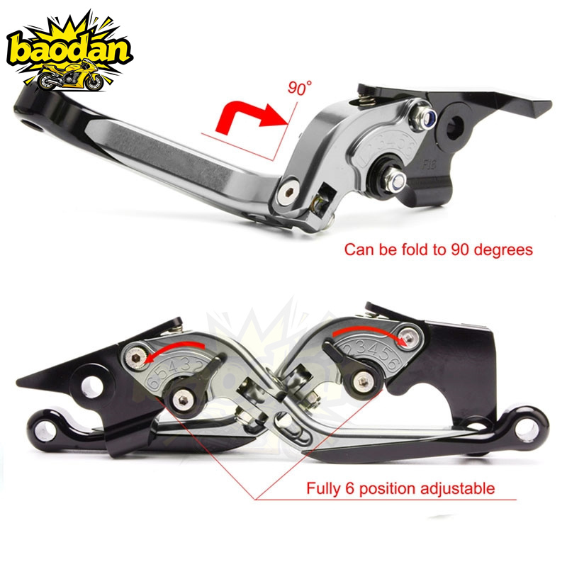 Motosiklet Aksesuarları Ayarla - Cnc Aluminum Adjustable Brake Clutch Levers incelemesi ve fiyatı