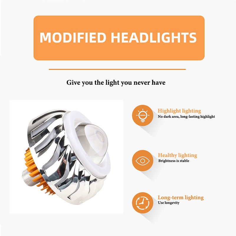 1 adet Motosiklet Farı Çift Ha - Universal Motorcycle Led Headlight Projector incelemesi ve fiyatı