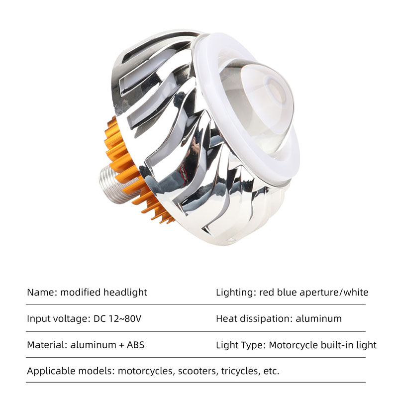 1 adet Motosiklet Farı Çift Ha - Universal Motorcycle Led Headlight Projector incelemesi ve fiyatı