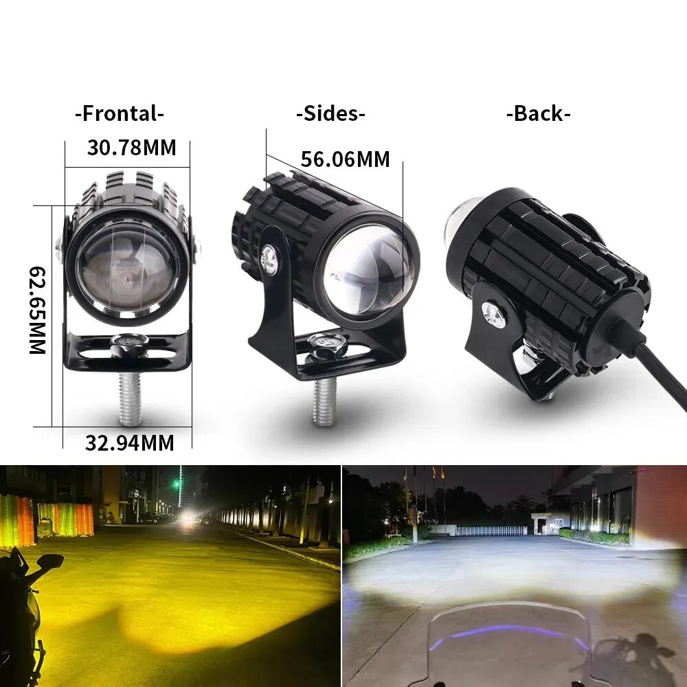 Evrensel Motosiklet LED Far, A - Universal Motorcycle Led Headlight Projector incelemesi ve fiyatı