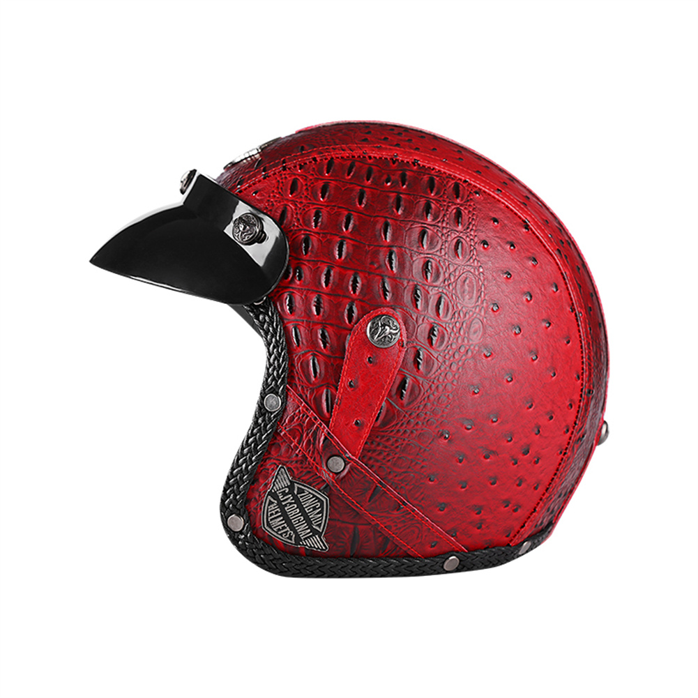 DOT 3/4 Açık Yüz Motosiklet Re - Vintage Open Face Retro Helmet incelemesi ve fiyatı