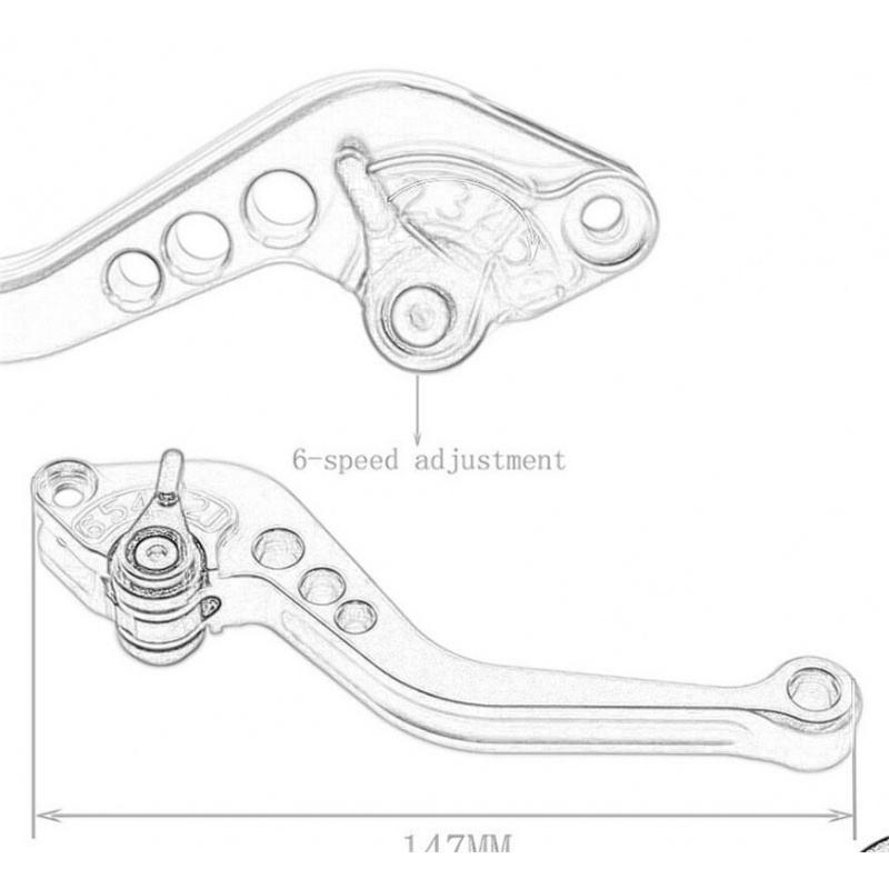 Honda REBEL/CM/CMX 300/500 REB - Cnc Aluminum Adjustable Brake Clutch Levers incelemesi ve fiyatı