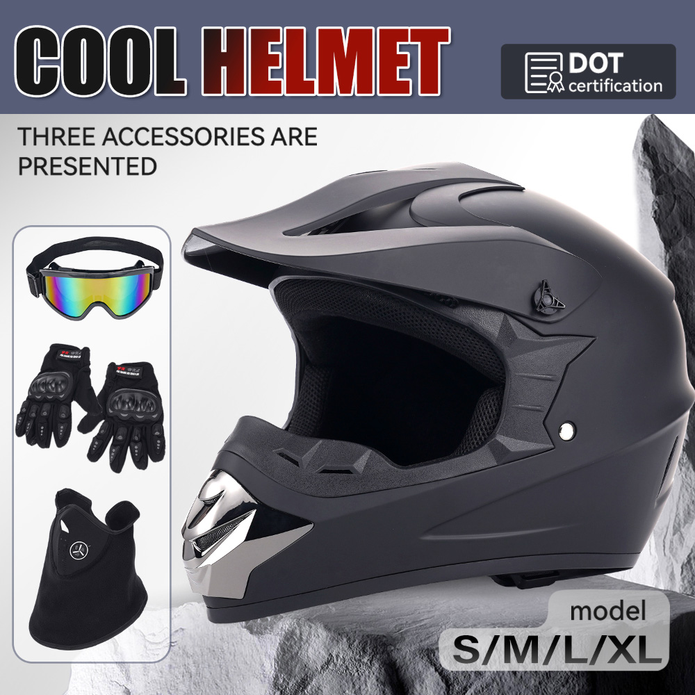 Off-Road Motosiklet Kaskı Dört - Off Road Motocross Helmet Goggles Set incelemesi ve fiyatı
