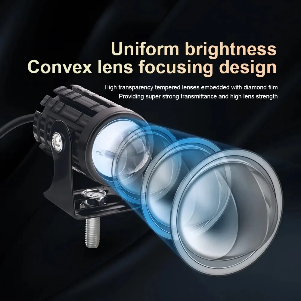 Evrensel Motosiklet LED Far Pr - Universal Motorcycle Led Headlight Projector incelemesi ve fiyatı
