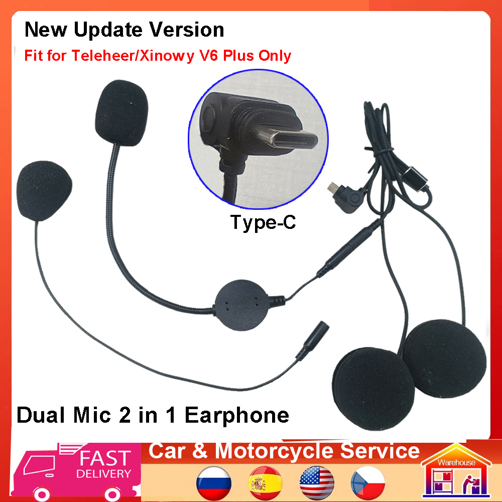 Tip-C Kulaklık Hoparlörü 2'si  - Universal Motorcycle Helmet Intercom Headset incelemesi ve fiyatı