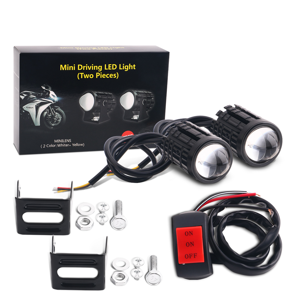 2 adet evrensel motosiklet LED - Universal Motorcycle Led Headlight Projector incelemesi ve fiyatı