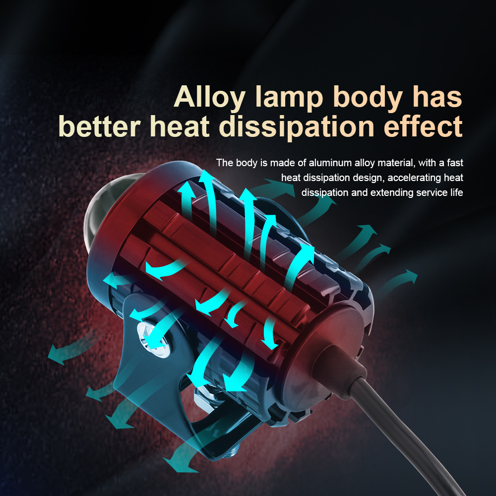 2 adet evrensel motosiklet LED - Universal Motorcycle Led Headlight Projector incelemesi ve fiyatı