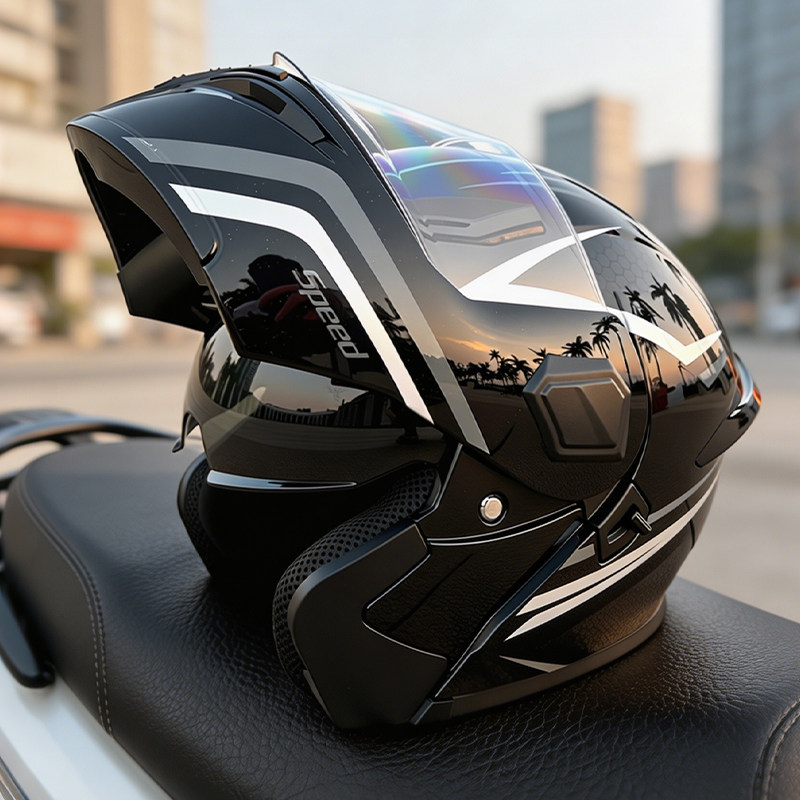 Katlanabilir, Modüler Motosikl - Modular Flip Up Motorcycle Helmet Dot Approved incelemesi ve fiyatı