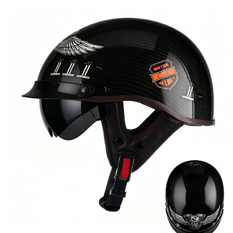 Karbon Fiber Motosiklet Yarım  - Carbon Fiber Lightweight Motorcycle Helmet incelemesi ve fiyatı