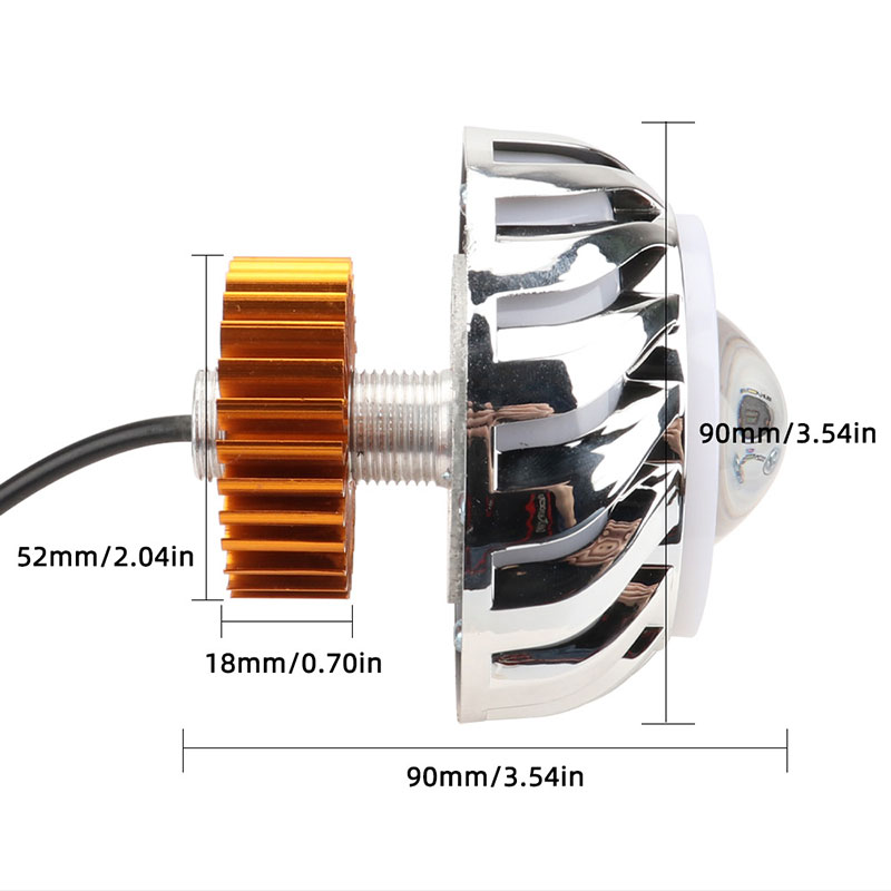 1 adet araba motosiklet far çi - Universal Motorcycle Led Headlight Projector incelemesi ve fiyatı