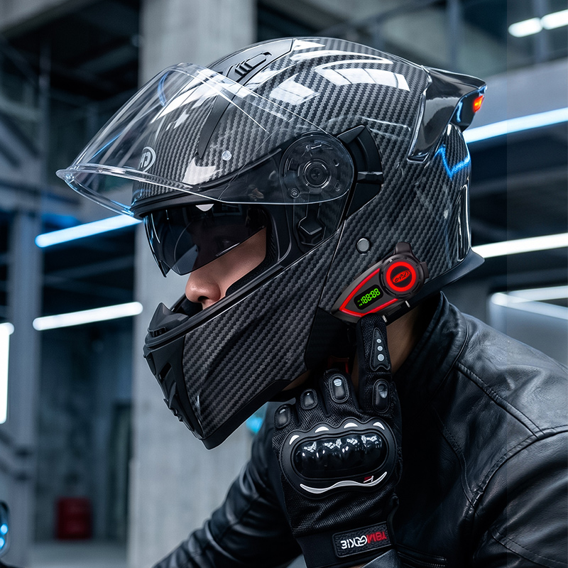 ABS Malzemeli Motosiklet Kaskl - Modular Flip Up Motorcycle Helmet Dot Approved incelemesi ve fiyatı