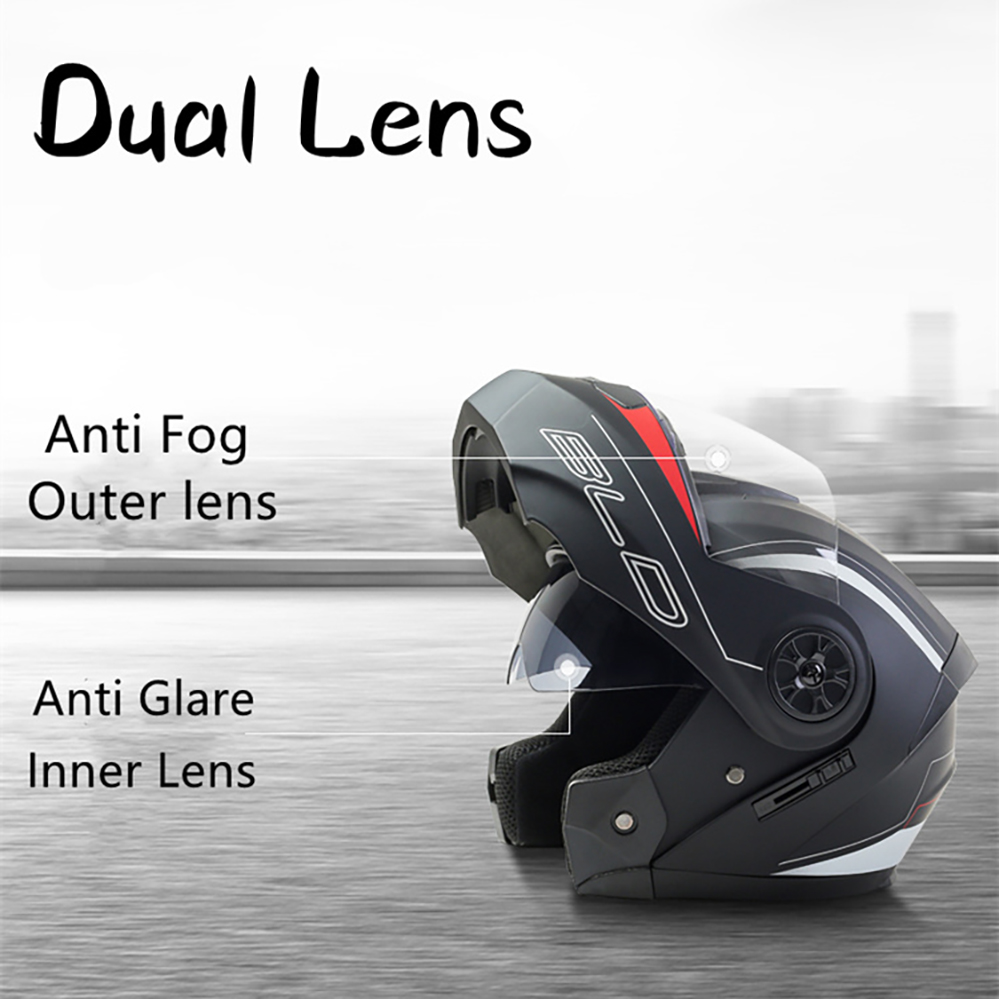 Kişiselleştirilmiş tam yüz Cas - Modular Flip Up Motorcycle Helmet Dot Approved incelemesi ve fiyatı